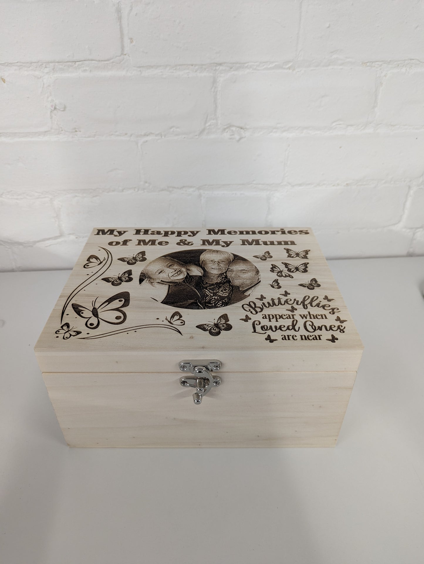 Personalised Wooden Memory Box – Small, Medium or Large
