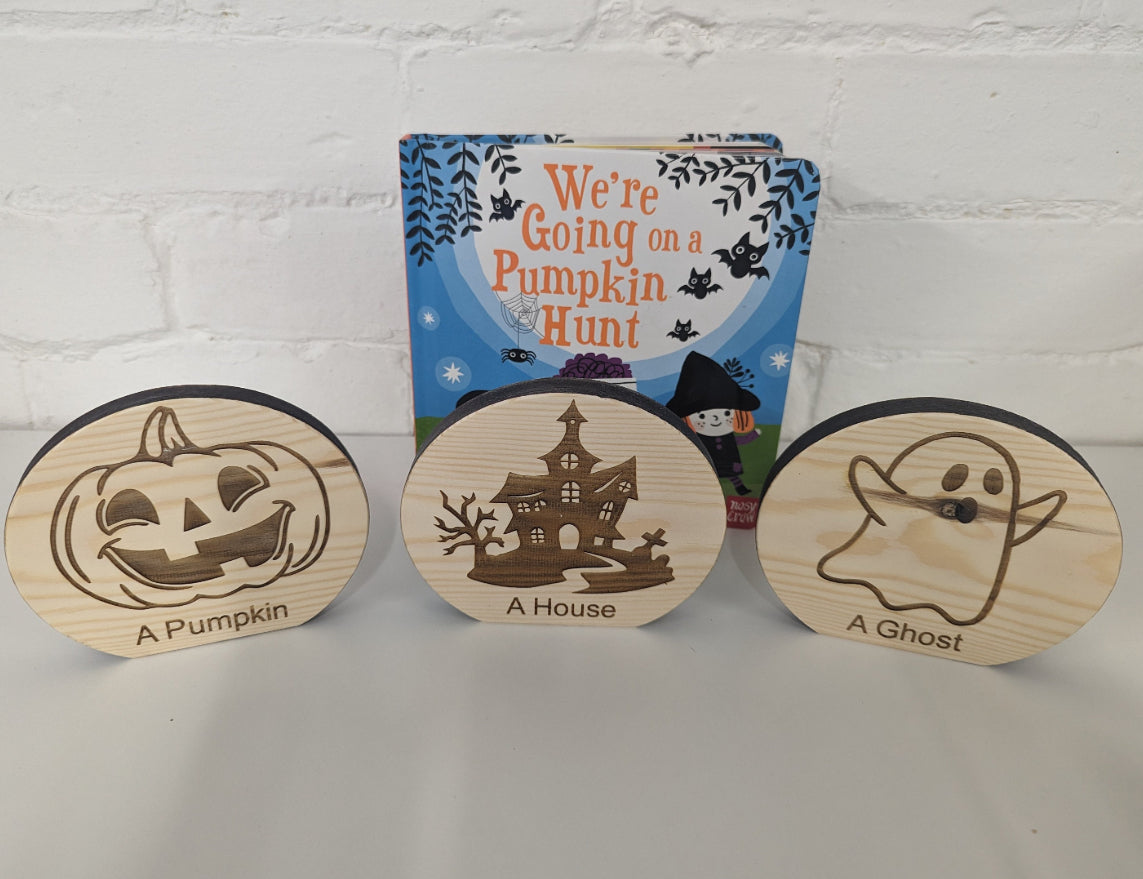 Wooden Story Sack - Inspired by We’re Going on a Pumpkin Hunt Story