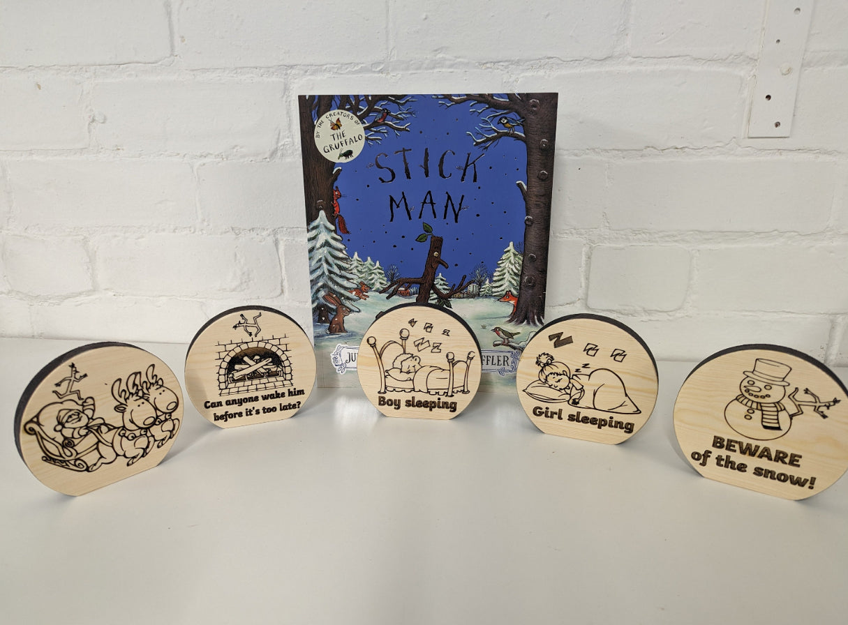Wooden Story Sack - Inspired by the Stick Man Story