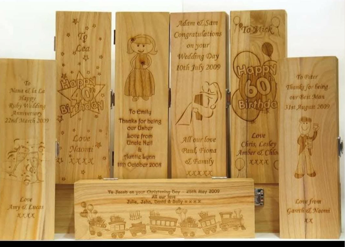 Personalised Wooden Bottle Boxes – Thoughtful Gifts with a Unique Touch