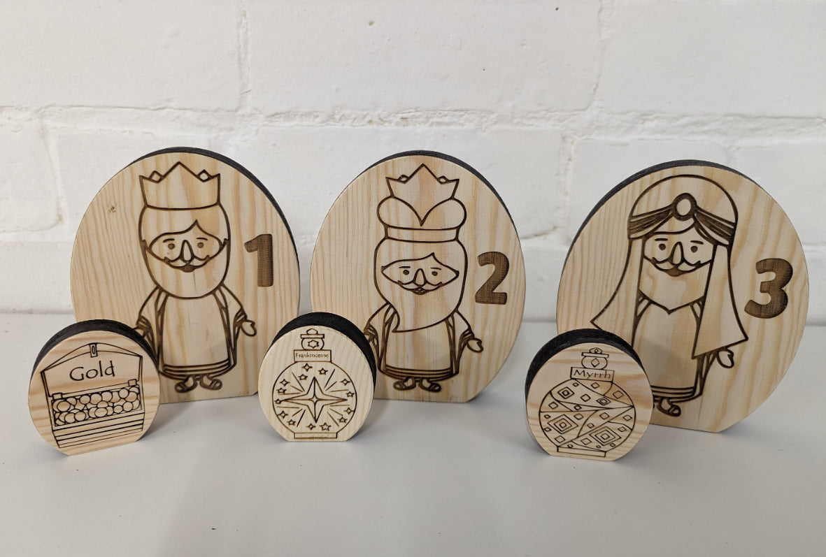 Christmas Nativity Wooden Play Set – Natural Storytelling for Curious Little Hearts