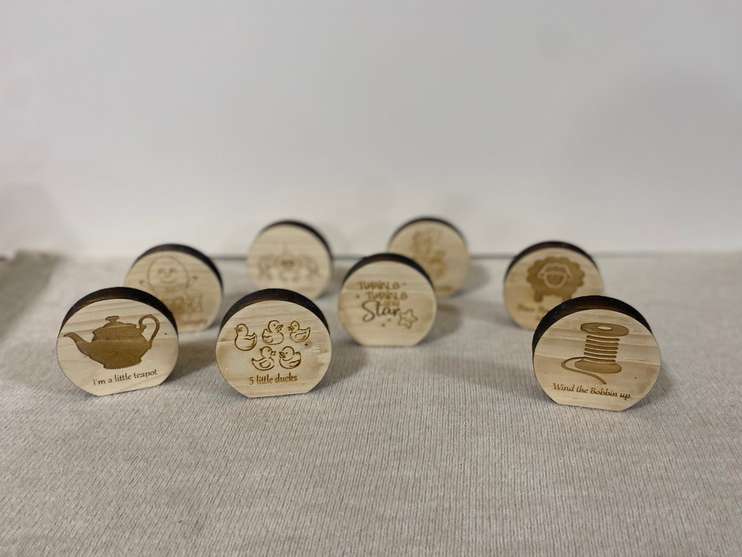 10-Pack Wooden Song Tokens