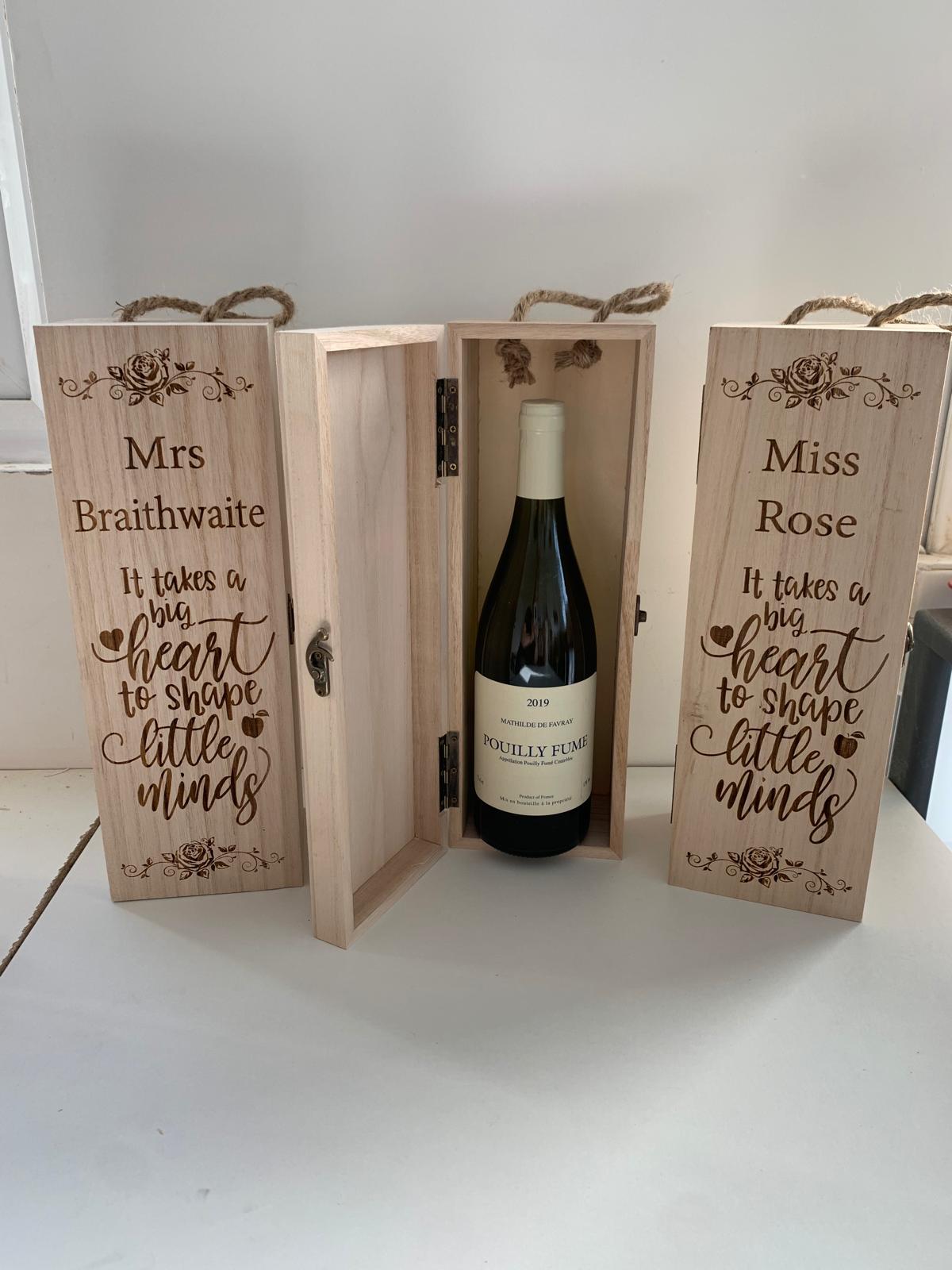 Personalised Wooden Bottle Boxes – Thoughtful Gifts with a Unique Touch