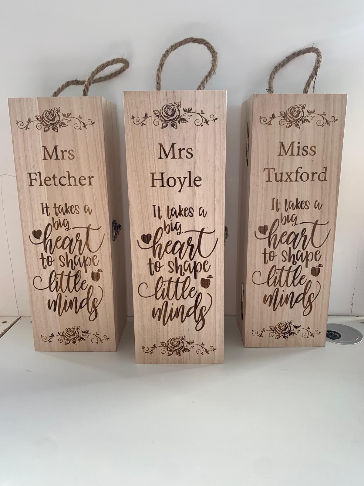 Personalised Wooden Bottle Boxes – Thoughtful Gifts with a Unique Touch