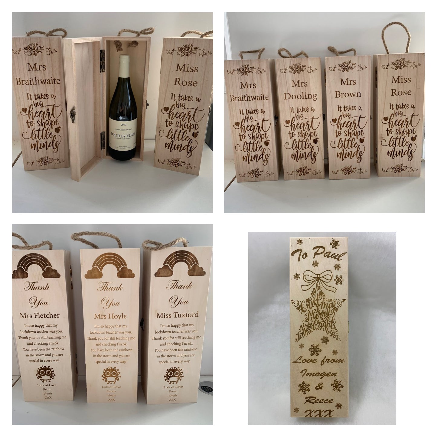Personalised Wooden Bottle Boxes – Thoughtful Gifts with a Unique Touch