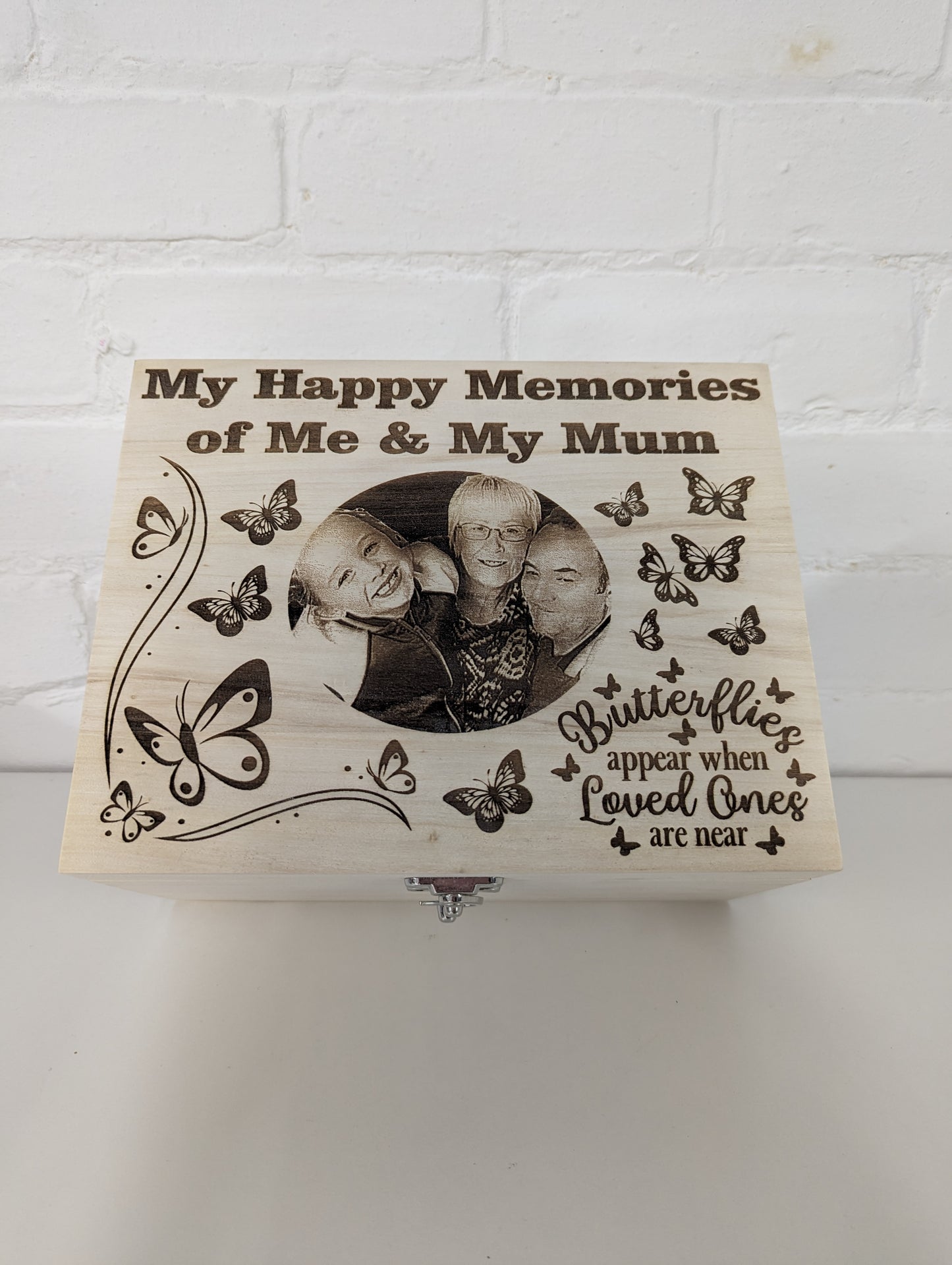 Personalised Wooden Memory Box – Small, Medium or Large