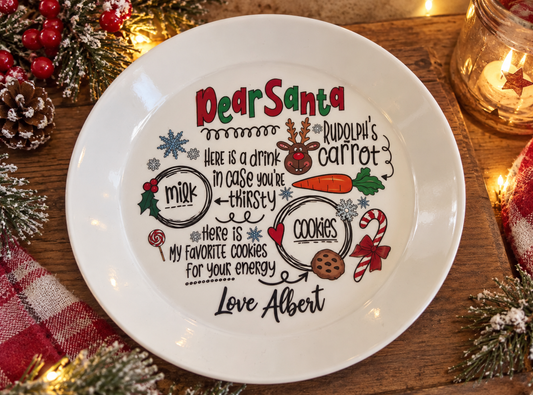 Personalised Christmas Eve Plate