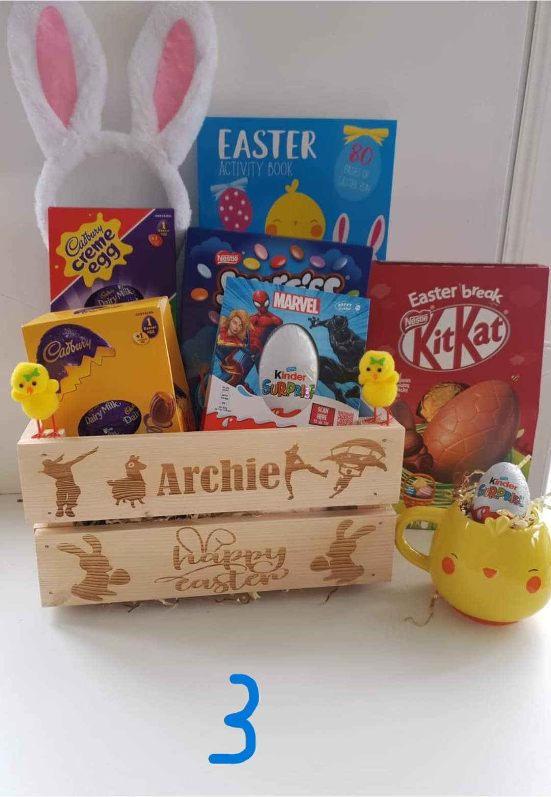 🐣 Personalised Easter Wooden Crates