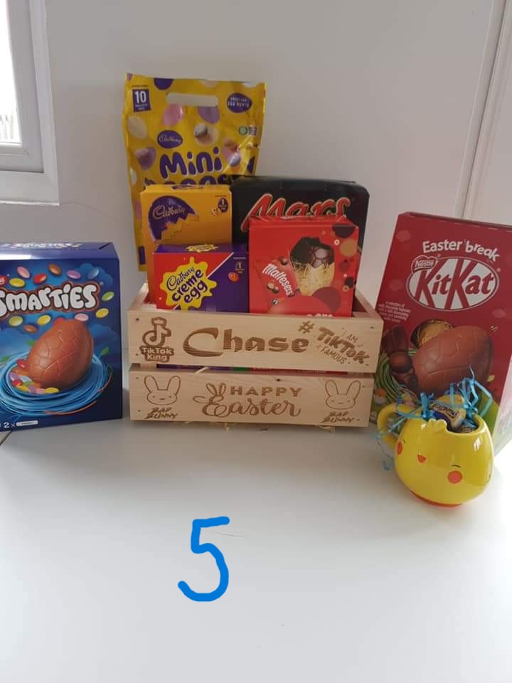 🐣 Personalised Easter Wooden Crates