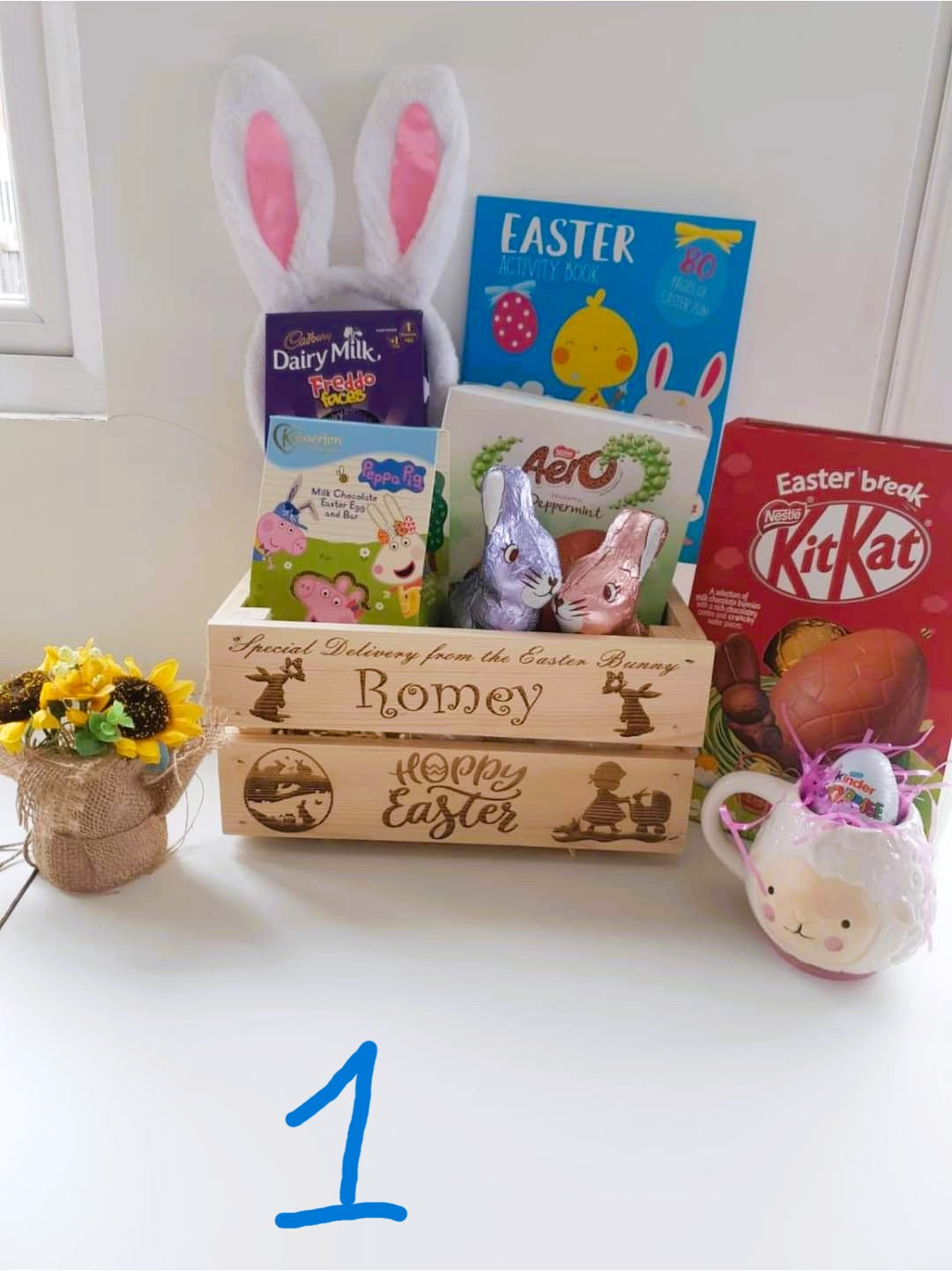 🐣 Personalised Easter Wooden Crates