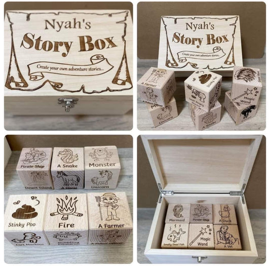 Personalised Wooden Story Box