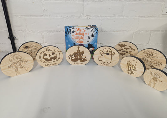 Wooden Story Sack - Inspired by We’re Going on a Pumpkin Hunt Story