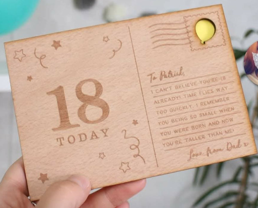 Personalised Wooden Keepsake Cards