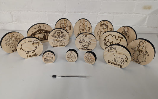 Christmas Nativity Wooden Play Set – Natural Storytelling for Curious Little Hearts