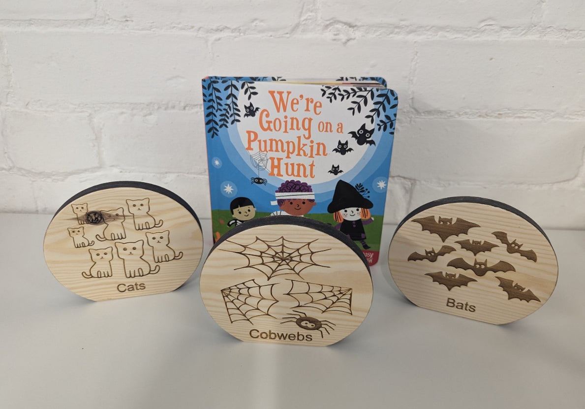 Wooden Story Sack - Inspired by We’re Going on a Pumpkin Hunt Story
