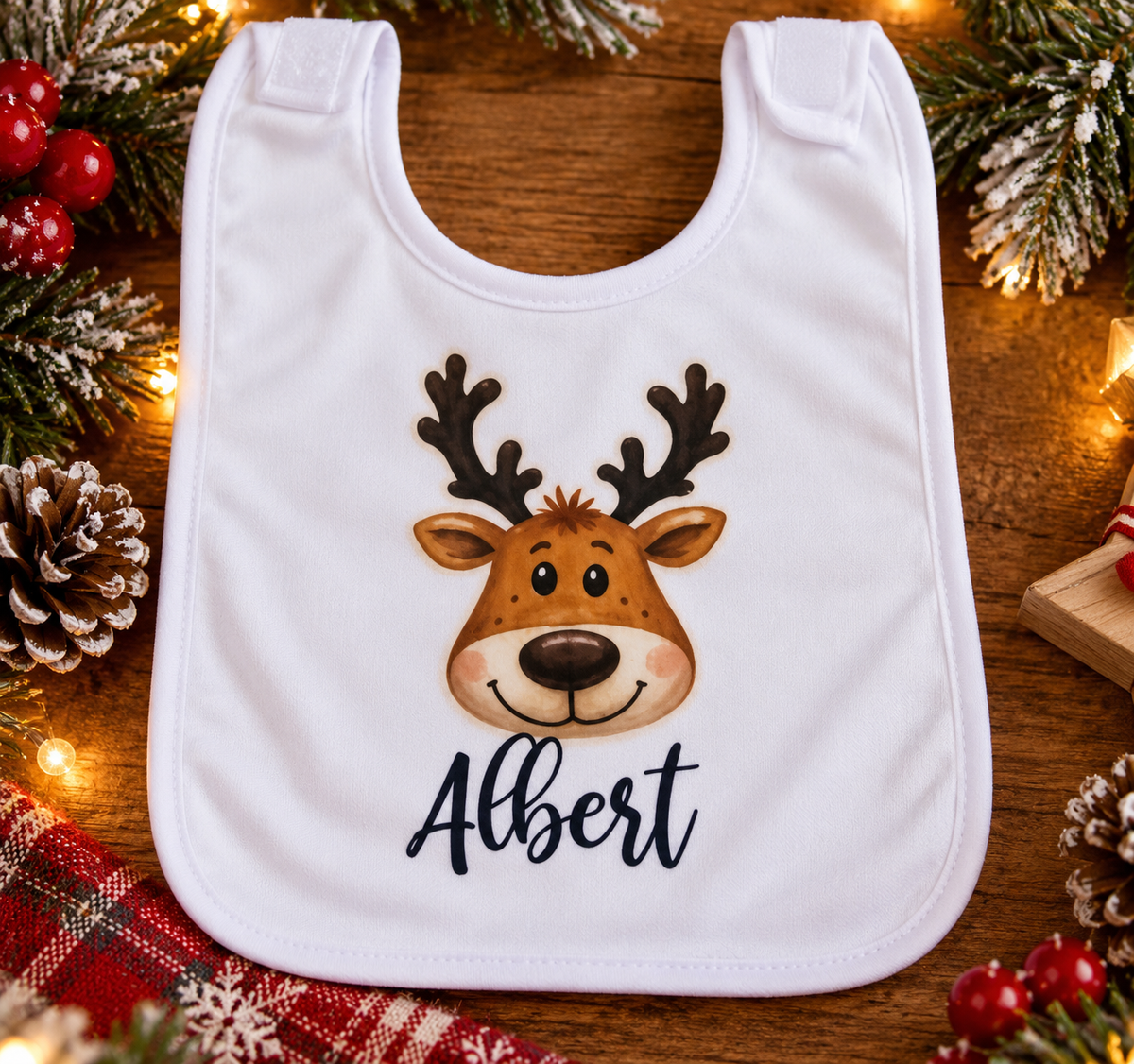 Personalised Christmas Reindeer Tableware – Plates, Cups, Bowls & Cutlery