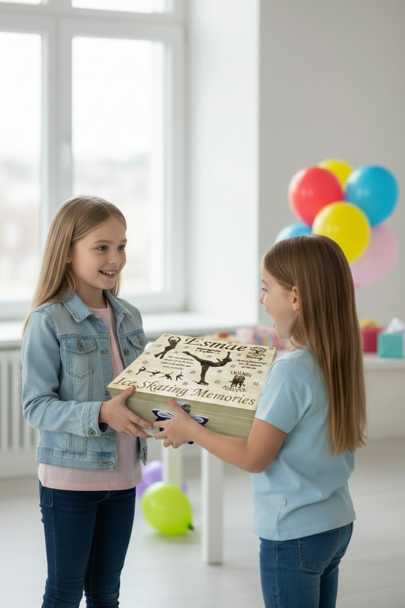Personalised Ice Skating Memory Box