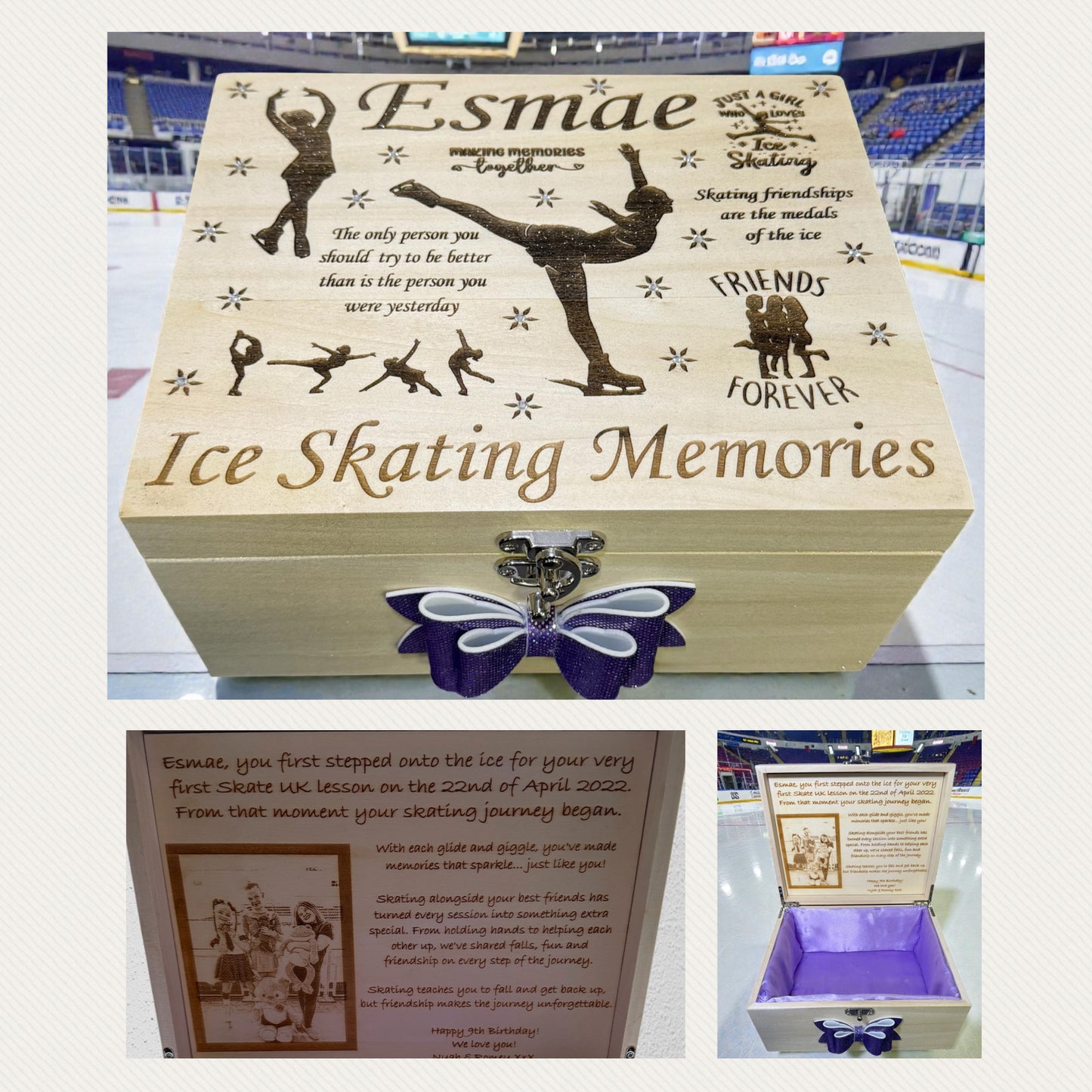 Personalised Ice Skating Memory Box